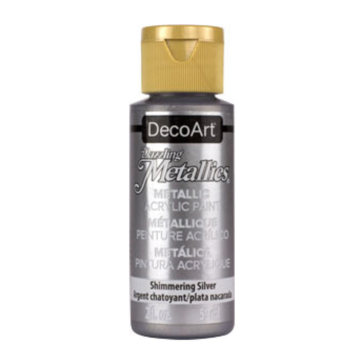 DecoArt, Dazzling Metallics Paint,  2 Fl. Oz., 59 ml, 6-Pack