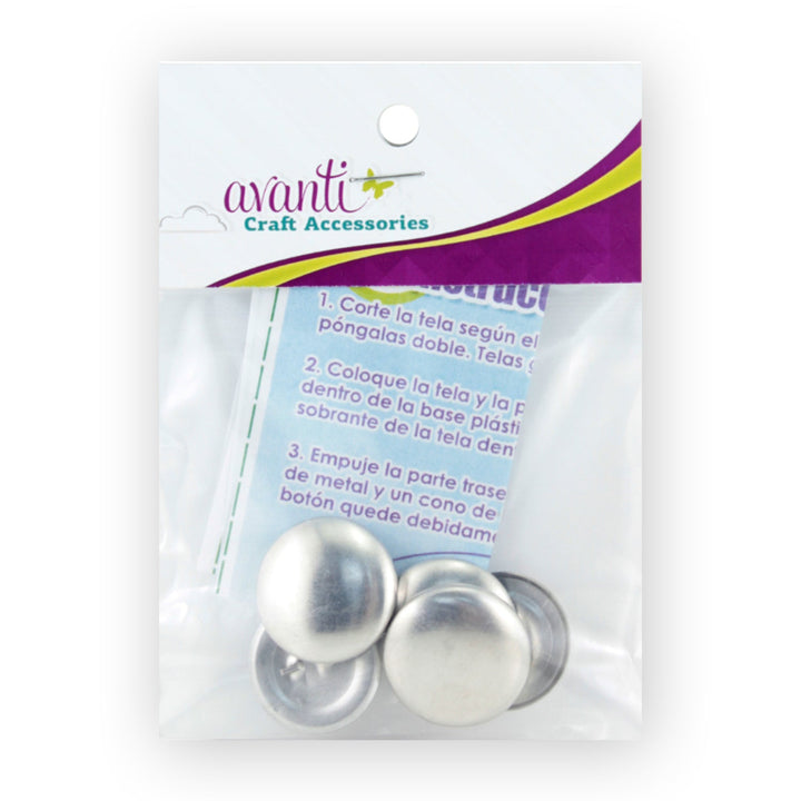 Fabric Cover Button, Size 36 (7/8 in / 22mm), 6 pcs