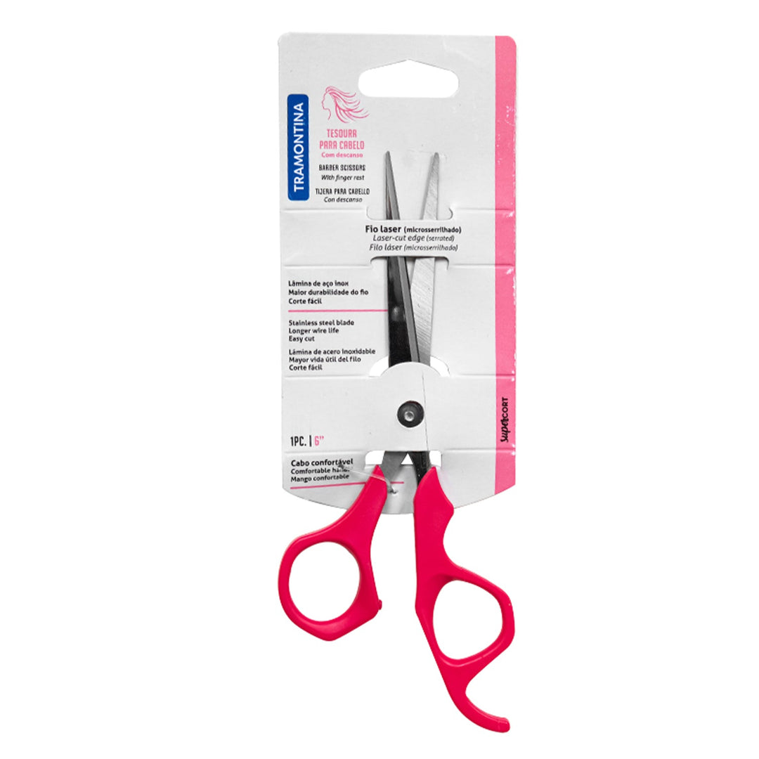 Tramontina Stainless Steel Barber Scissor 6", 1 Piece