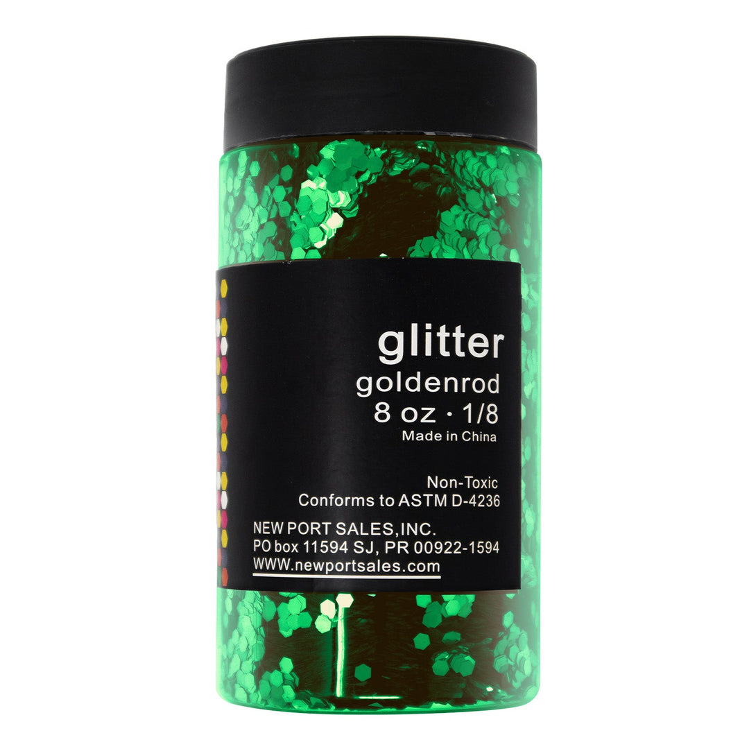 Glitter Acrylic, Craft Twinkle, 8 Fl. Oz., 226 g, 1/8 Size, Variety Colors