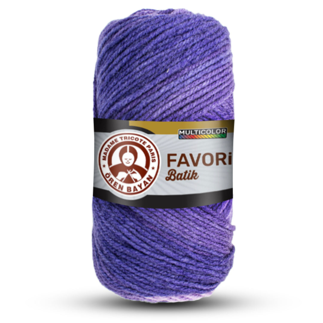 Madame Tricote Paris,  Favori Batik,  100% Acrylic,  Handknitting Yarn,  100g,  210, 5-Pack
