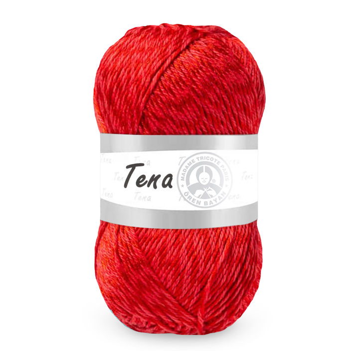 Madame Tricote Paris Oren Bayan, Tena, Cotton 50% & Polyester 50%, Handknitting Yarn, 100g
