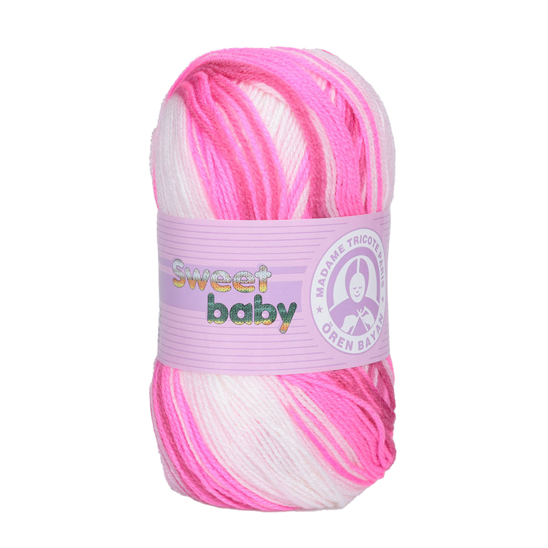 Madame Tricote Oren Bayan, Sweet Baby Batik, Hand Knitting Yarn, 100% Acrylic, 100g, 360 Yards